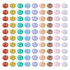 Transparent Crackle Acrylic Beads CACR-TAC0003-3