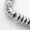 Electroplate Non-magnetic Synthetic Hematite Beads Strands G-J208H-M-3