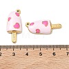 304 Stainless Steel Enamel Pendants STAS-K295-57G-01-3