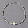 Natural Green Onyx Agate Beaded Stretch Bracelets for Women BG9690-2-1