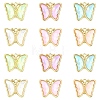12Pcs 6 Colors Alloy Glass Pendants GLAA-YW0005-67-2