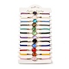 12Pcs 12 Colors Polyester Bracelets BJEW-P340-13H-G-1