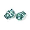 Transparent Glass and Enamel Beads Strands GLAA-T034-01C-3