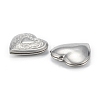Non-Tarnish 316 Surgical Stainless Steel Locket Pendants X-STAS-C026-01P-3
