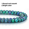GOMAKERER 2 Strands Natural Chrysocolla and Lapis Lazuli Beads Strands G-GO0001-38A-3