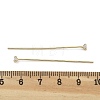 Brass Micro Pave Clear Cubic Zirconia Head Pins KK-M306-09G-02-4