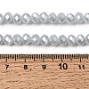 Electroplate Glass Beads Strands X-GLAA-K027-PL-A08-A-6