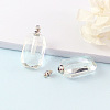 Rectangle Glass Perfume Bottles Pendants PW-WG69141-10-1