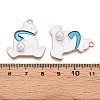 Alloy Enamel Pendants ENAM-T020-95B-3