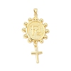 Brass Big Pendants KK-CBA459D-02G-01-1