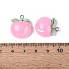 Spray Painted Opaque Resin Pendants RESI-Q232-01A-3