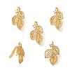 SHEGRACE Brass Micro Pave Clear Cubic Zirconi Twister Clasps XGRQ6B583-885G-1