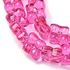 Transparent Glass Beads Strands GL-CBAAE04-01E-3