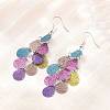 430 Stainless Steel Dangle Earrings EJEW-B157-01E-2