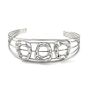 Non-Tarnish 304 Stainless Steel Hollow Open Cuff Bangles BJEW-Q348-03P-06-2