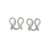 304 Stainless Steel Hook Clasps STAS-Z179-04P-1