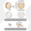 304/202 Stainless Steel Stud Earring Findings STAS-UN0065-02-3