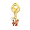 Alloy Enamel Pendants Keychain KEYC-FS00025-1-1