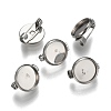 Tarnish Resistant 304 Stainless Steel Brooch Base Settings STAS-F191-04P-10mm-3