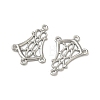 Tarnish Resistant 304 Stainless Steel Hollow Flower Chandelier Component Links STAS-R083-25-2