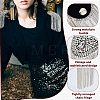 2Pcs Felt & Rhinestone & Iron Tassel Epaulettes AJEW-FH0009-07A-5