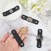 4Pcs 4 Styles PU Leather with Alloy Scarf Clips FIND-CL0002-25-3