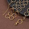 304 Stainless Steel 12MM Ring Link Chain Necklaces NJEW-P343-01C-G-3