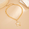 Star Alloy Pendant Necklaces for Women FS-WGF0844-01-2