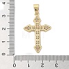 Brass Micro Micro Pave Clear Cubic Zirconia Pendants KK-A212-01C-G-3