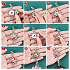 DIY Half Round Pendant Necklace Making Kits DIY-SC0020-01J-4