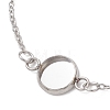 304 Stainless Steel Cable Chain Satellite Chain Bracelet Making BJEW-JB13164-01-3