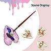 3Pcs 3 Colors Adjustable Resin Palette Rings RJEW-CA0001-05-5