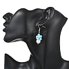 2 Pairs Round ABS Plastic Imitation Pearl Dangle Earrings EJEW-JE06757-3