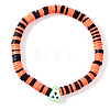 Halloween Polymer Clay Heishi Beads Stretch Bracelets KN1283-1-1