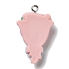 Opaque Resin Pendants X-RESI-D055-049P-3