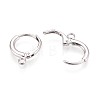 925 Sterling Silver Hoop Earring Findings STER-N016-59P-3