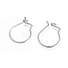 304 Stainless Steel Hoop Earrings Findings X-STAS-H436-02P-2