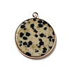 Natural Dalmatian Jasper Pendants G-A213-01G-06-2