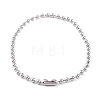 Non-Tarnish 304 Stainless Steel Ball Chain Necklaces for Women NJEW-G135-01C-P-1