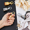 SUPERFINDINGS 4Pcs 2 Colors Zinc Alloy Cord Ends FIND-FH0008-76-3