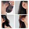 925 Sterling Silver Round Stud Earrings EJEW-TAC00028-11