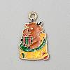 Christmas Alloy Enamel Pendants FIND-CJC0012-140G-1