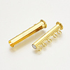 Brass Slide Lock Clasps KK-Q740-05G-2