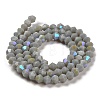 Opaque Solid Color Imitation Jade Glass Beads Strands GLAA-F029-P4mm-D14-2