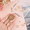 10Pcs Brass Micro Pave Clear Cubic Zirconia Flower Wreath Stud Earring Findings KK-BBC0008-34-3