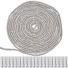 20Pcs Column Alloy Shoelace Buckle Connectors FIND-CY0001-95B-1