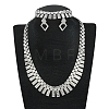 Alloy Chain Necklaces & Stud Earrings & Bracelets Sets FS-WG5EDEB-14-1