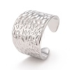 Ion Plating(IP) 304 Stainless Steel Open Cuff Ring RJEW-C025-27-2