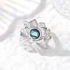 Adjustable 304 Stainless Steel Cuff Open Rings RJEW-JR01020-02-1