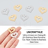 Unicraftale 12Pcs 2 Colors Ion Plating(IP) 201 Stainless Steel Pendants STAS-UN0029-75-3